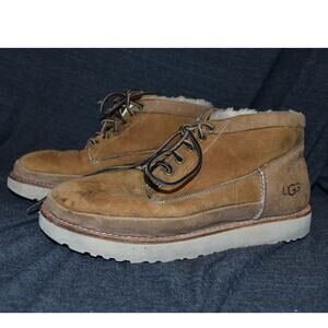 UGG Men's Size 9 Campfire Trail Bomber Boots Outdoor Shoes Lace-Up